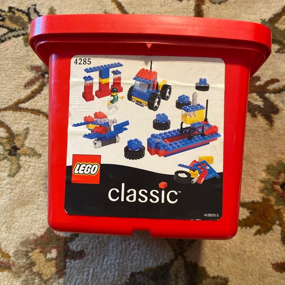 Lego Building Set Classic Blocks box + random Lego pieces